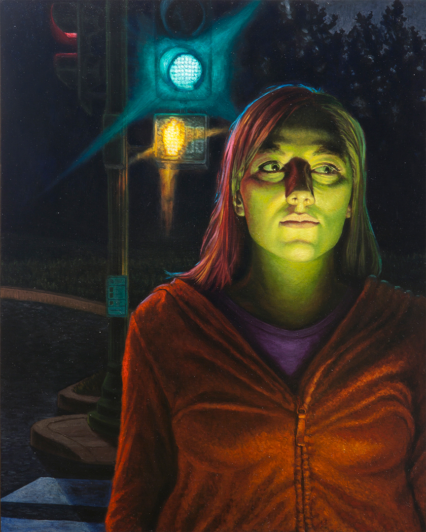 Woman With The Green Face